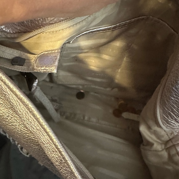 Fringe Pink Metallic Purse - Picture 4 of 5